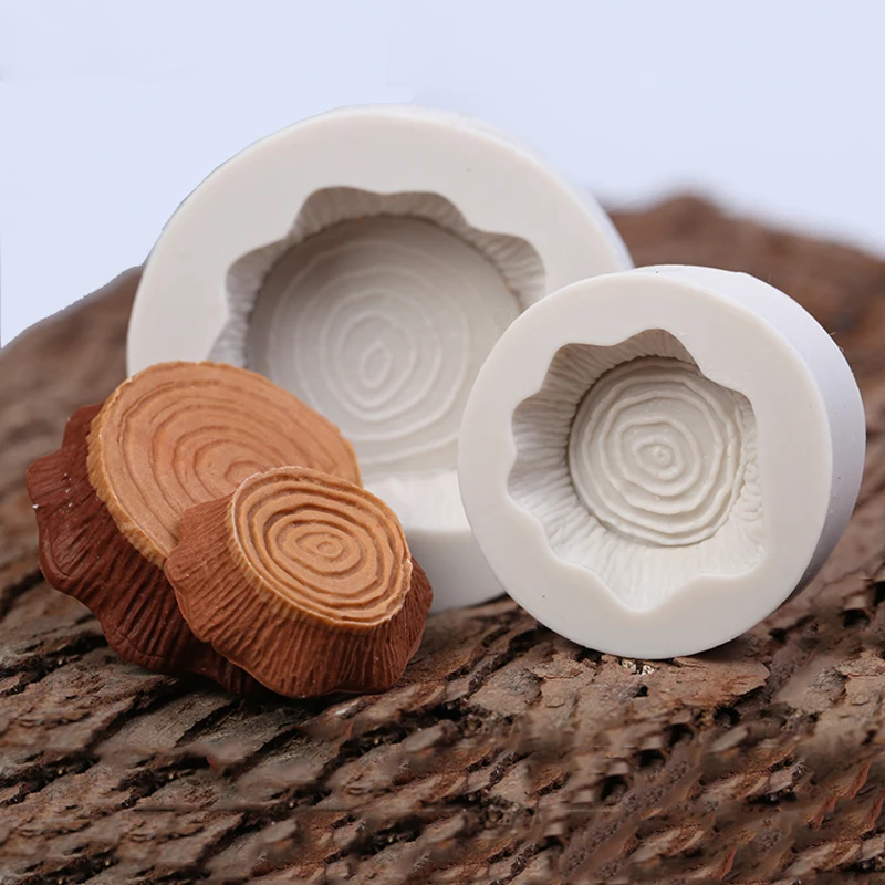 

2pcs/set Craft Molds tree stump DIY Tree Shape Silicone Mold For Fondant Cake baking Mold Bakware Soap Mold Sugar Tool F248