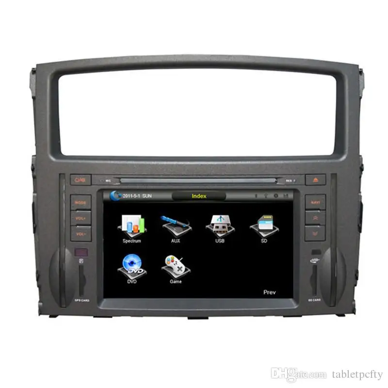 Top 7" in-dash Car DVD player with GPS(opt),Audio Radio stereo,USB/SD,AUX,BT/TV,Canbus,car multimedia headunit for mitsubishi pajero 2