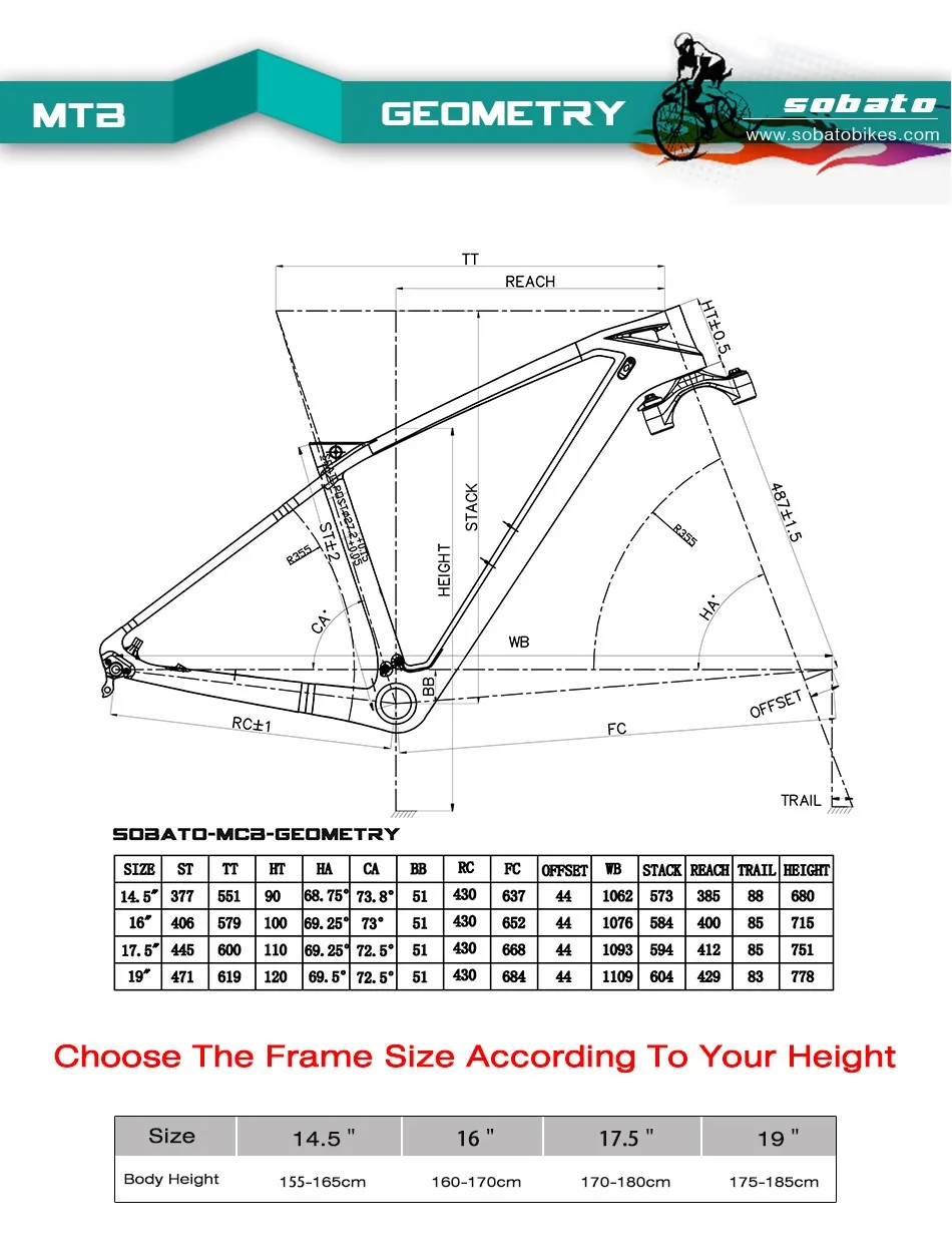 Top T800 EN Standard MTB Carbon Frame 27.5er Size  17.5"  BSA/BB30 Carbon Frame UD matte finished 1