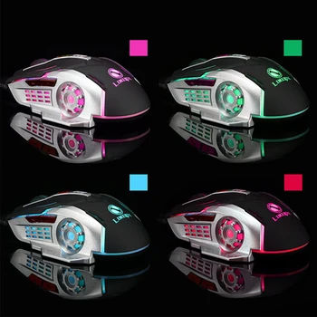 

CHUANCHI Gaming Mouse Mause DPI Adjustable LED Colorful Backlight Gaming Wired USB Games Cable Mouse for Professional Gamer