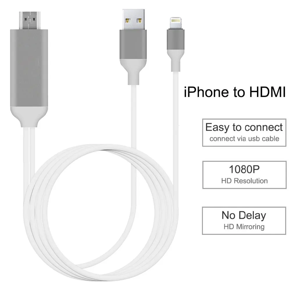 bilder für HDMI HDTV TV Adapter USB zu hdmi Kabel 1080 P Für iPhone 7 6 6 S Plus 5 5 S 5SE Für Apple iPad Air2 mit HDMI funktion bilder für HDMI HDTV TV Adapter USB zu hdmi Kabel 1080 P Für iPhone 7 6 6 S Plus 5 5 S 5SE Für Apple iPad Air2 mit HDMI funktion