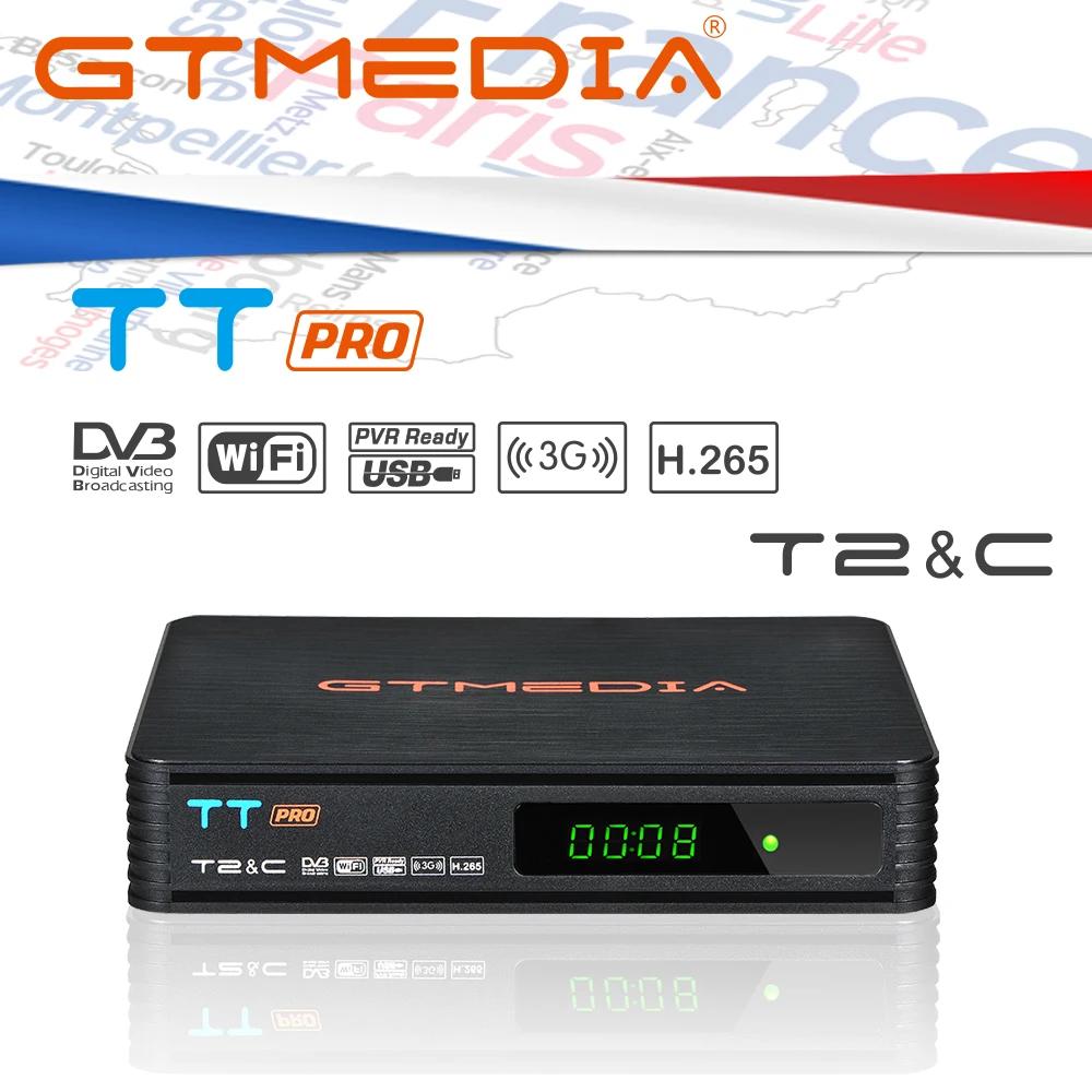 TT PRO DVB-T2/T Satellite Receiver TT PRO TV Box HD Digital TV Tuner DVB T2/C H.264 Terrestrial TV Receiver DVB-T TV BOX Decoder