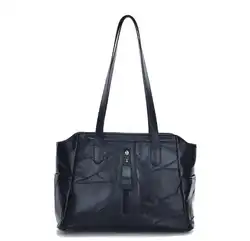 Модная мягкая кожа Для женщин Сумочка мягкая кожа черный сумка большая емкость Повседневное Для женщин сумки дорожные сумки