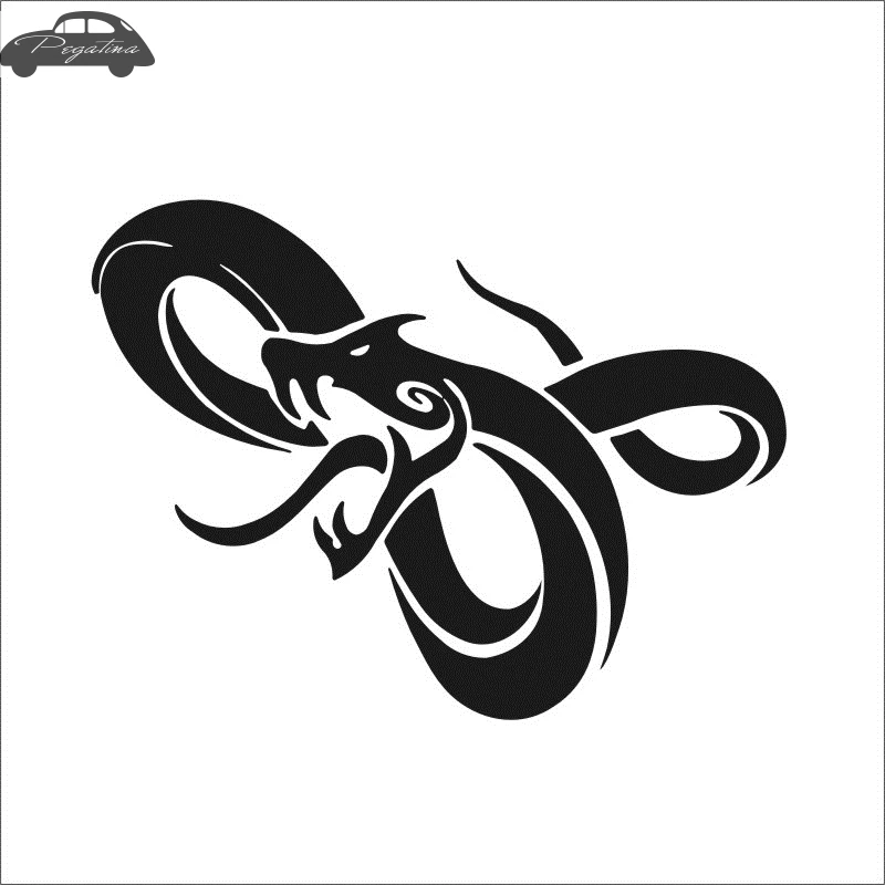 Snake Decal Cobra Car Sticker Car Posters Vinyl Wall Decals Pegatina Quadro Parede Decor Mural Wild Animal Sticker 719