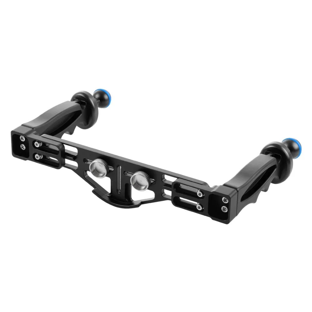  PULUZ Handle Aluminium Alloy Tray Stabilizer Rig for Underwater Camera Housing Case Diving Tray Mou
