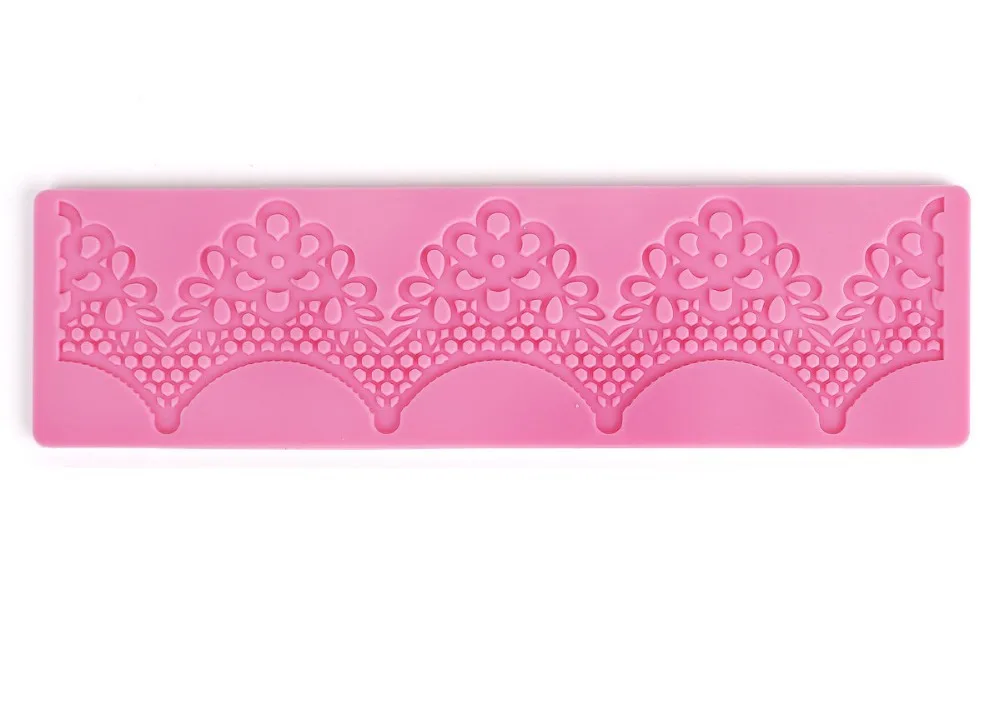 

Free shipping crown five lace cooking tools Silicone Fondant Gum Paste Mold Cake Decorating Clay Resin sugar Candy Fimo Sculpey