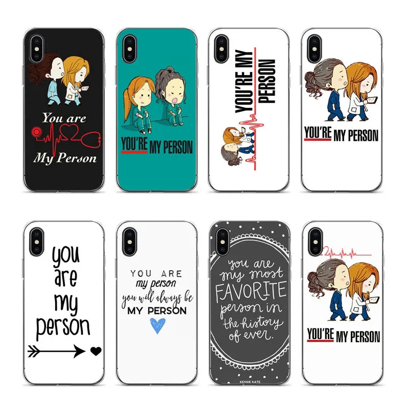 

IMIDO You are my person For coque iphone 7 8 for iPhone 8 7 6 6S Plus X XS XR XSmax 7plus 8plus Cover case
