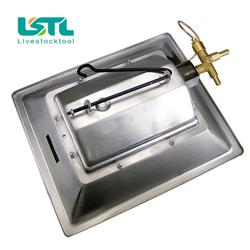 Manual Infrared Gas Brooder Heater Ceramics Catalytic Heating Hanging on the Wall for Poultry Chicken Coop Duck Piglet House