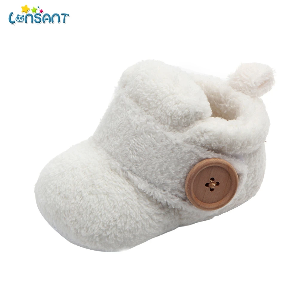 

LONSANT First Walkers Winter Sweet Newborn Baby Girls Princess Winter Boots Soft Infant Toddler Kids Girl Footwear Shoes N30