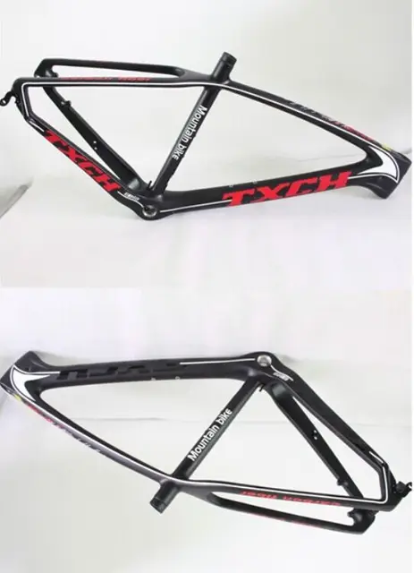 Cheap Newest Full Carbon Fiber Mountain Frame TXCH MATTE Bicycle Frame+Headset Mountain Frames Free Shipping