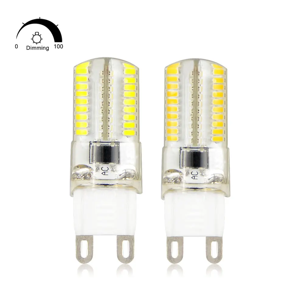 1 X AC 110V 220V Dimming G9 LED lamp Replace 40 50W Halogen bulb 3014