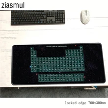 Ziasmul PC escritorio padmouse personalizado de alta velocidad tabla periódica de los elementos Vintage con estilo Mouse Pad de juego rectángulo Mousepad