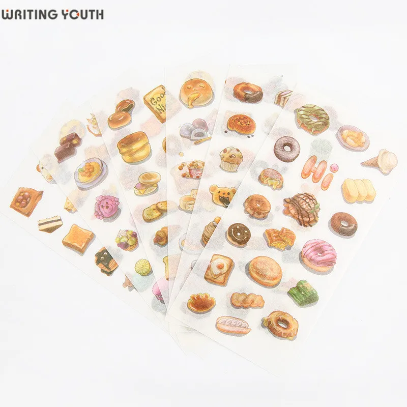 

Creative Small Dessert Bullet Journal Stickers Scrapbooking Child Diary DIY Kawaii Stickers Stationery Supplies