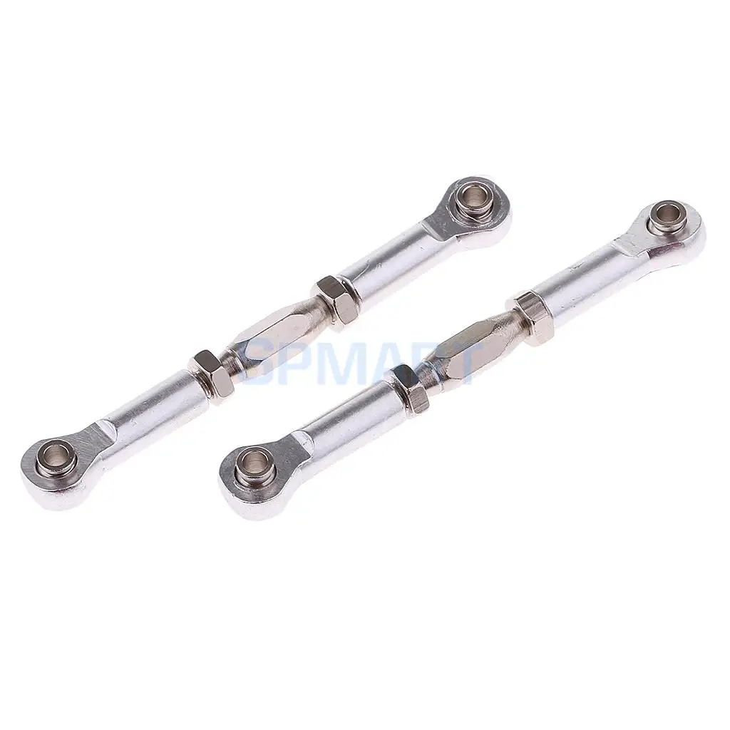 6Pcs 1/10 RC Car Steering Servo Linkage Turnbuckle Front Rear 166617 166017 106017 for Redcat HSP Truck