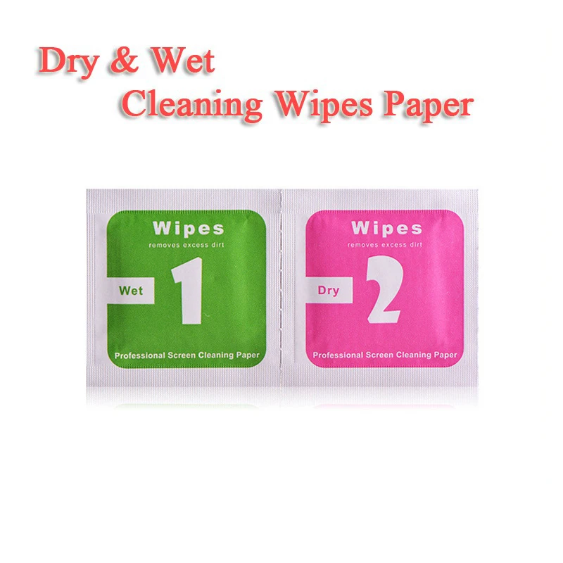 eCos 100Pcs/Lot Camera Lens Cleaning Cloth LCD Screens Dust Removal Wet Dry Wipe Paper #251001