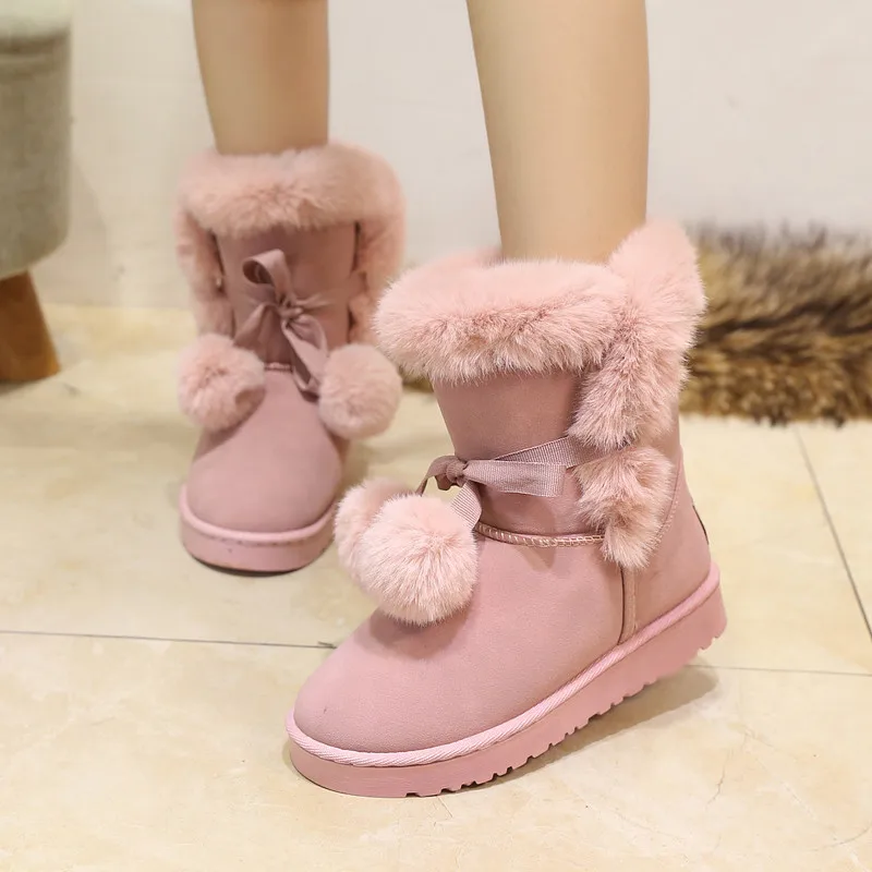 Women Snow Boots Large Size Winter Boots Shoes Super Warm Plush Boots