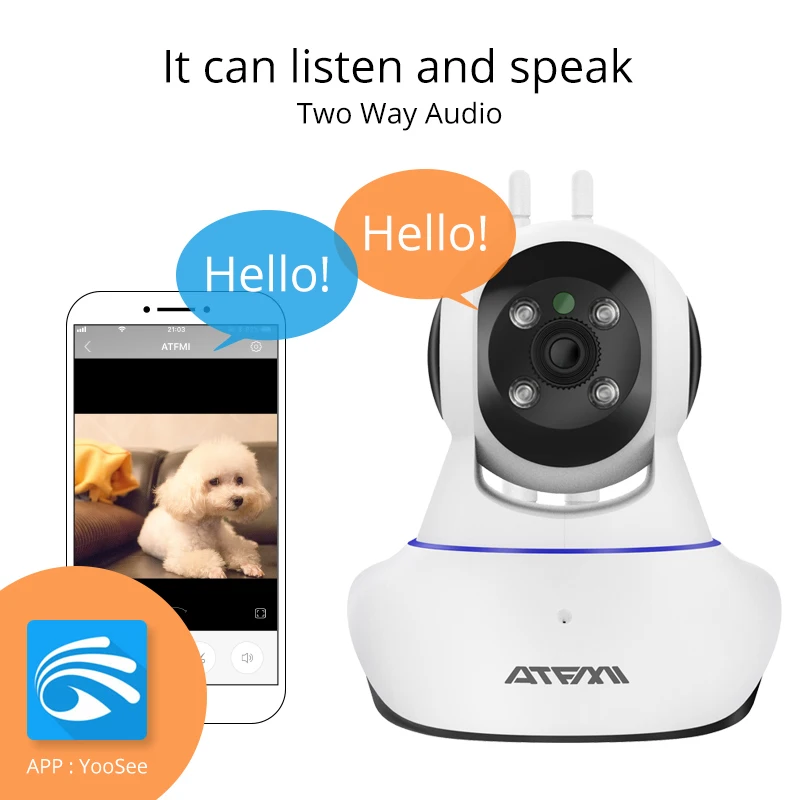 ATFMI T1 720 P HD IP камера беспроводная связь Wi Fi беспроводной монитор младенца домашний