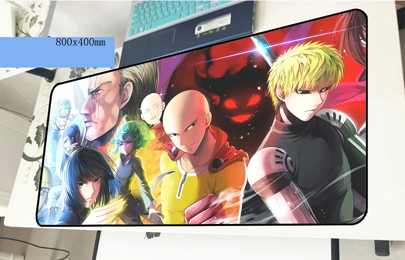 Коврик для мыши ONE PUNCH-MAN 80x40 см, толстые коврики для мыши, лучший игровой коврик для мыши для геймера, персонализированные коврики для мыши, клавиатура, ПК, коврик