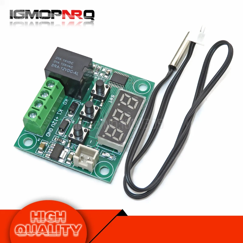

1pcs W1209 DC 12V LED Digital Thermostat Temperature Control Thermometer Thermo Controller Switch Module + NTC Sensor