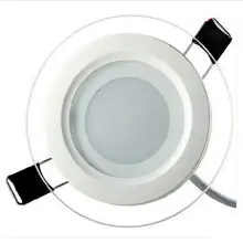 AC 110 V 220 V 6 W 12 W 18 W 3 цвета панельный локальный светодиодный светильник круглый стеклянный панельный светильник Потолочные Встраиваемые лампы