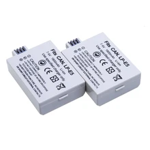 LP-E5 LPE5 7.4V 1800mAh rechargeable Battery LP E5 Camera batteries for Canon EOS 450D 500D 1000D KISS X2 X3 F Rebel XS XSi T1i