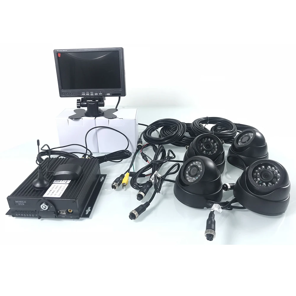 Best SD card monitoring + remote positioning monitoring + cycle recording 3G GPS bus monitoring kit private car / heavy machinery 1