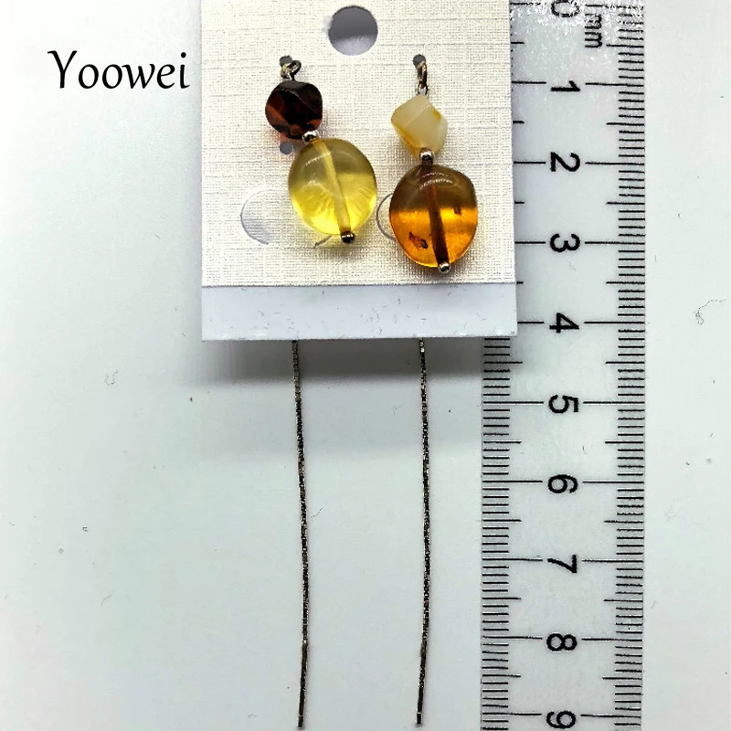 amber drop earring (4)