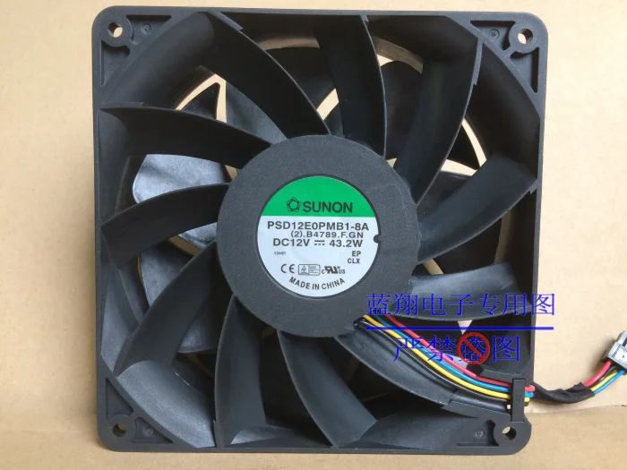 SUNON PSD12E0PMB1 8A (2).B4789.F.GN Сервер охлаждающий вентилятор AC/DC 12V 43 20 W 140x140x38 мм 4