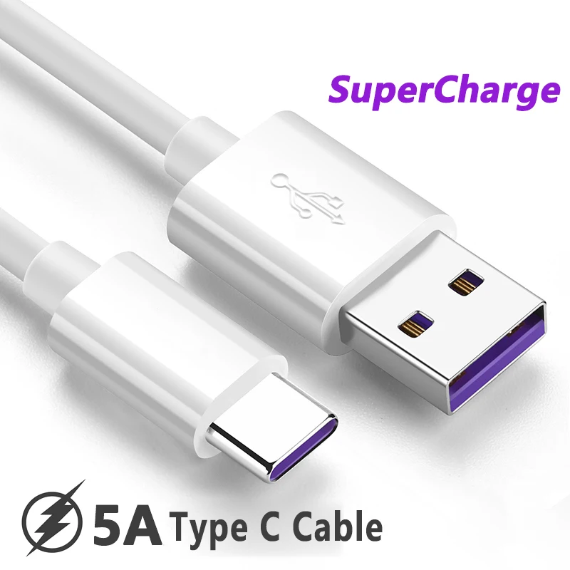 Быстрая зарядка USB 5A type-C кабель type-C супер зарядное устройство для SAMSUNG Galaxy S8 S9 HUAWEI P10 P20 mate 10 20 для Oneplus 6T