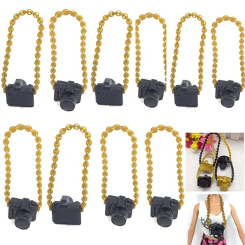 

NK 10 Pcs New Fashion Doll Accessories Plastic Camera For Barbie Doll Camera For BJD Doll For Monster high Doll Toys Wholesale