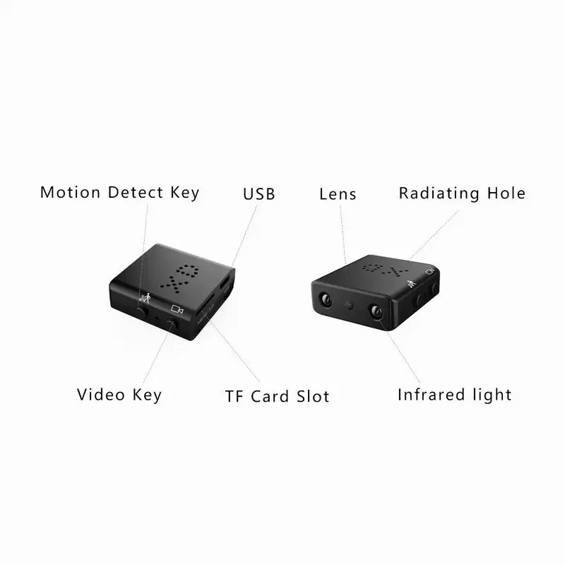 Маленькая смарт-камера XD IR-CUT мини-камера 64 Гб HD 1080P инфракрасная ночная версия монитор скрытый диктофон DV Kamera