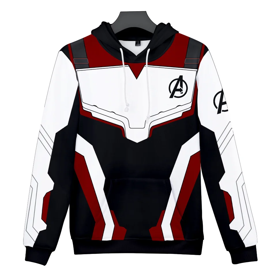 Avengers Endgame Quantum Realm Cosplay Costume Captain America Hoodies Kids Sweatshirt Superhero Pants Coat Adult Men Women Boys