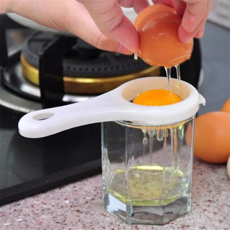 Яичный сепаратор пластиковый желток сепаратор белый кухонные гаджеты креативная Бытовая Посуда полезные инструменты для яиц W3