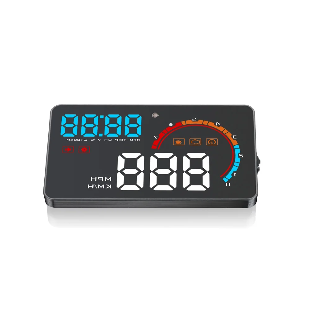 

4Inch Car Head-up Display Windscreen Projector OBD Scanner Speed Fuel Warning Alarm Diagnostic Tool Car Electronics Accessories