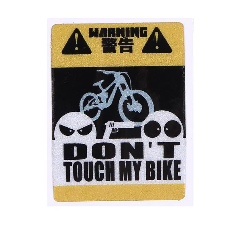 DONT TOUCH мой велосипед декоративный Предупреждение ющий стикер водонепроницаемый наклейка велосипед наклейка s