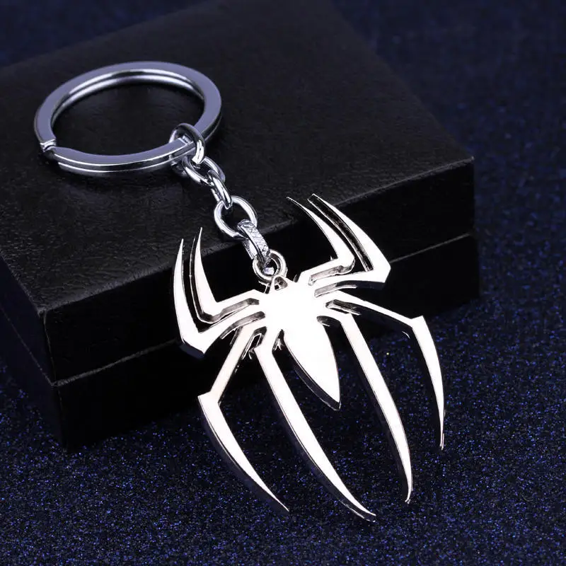

MQCHUN Marvel Super Hero Spiderman Keychain Spider Man Metal Key chain Keyring for Keys Gifts Men Fashion Key Chain souvenirs