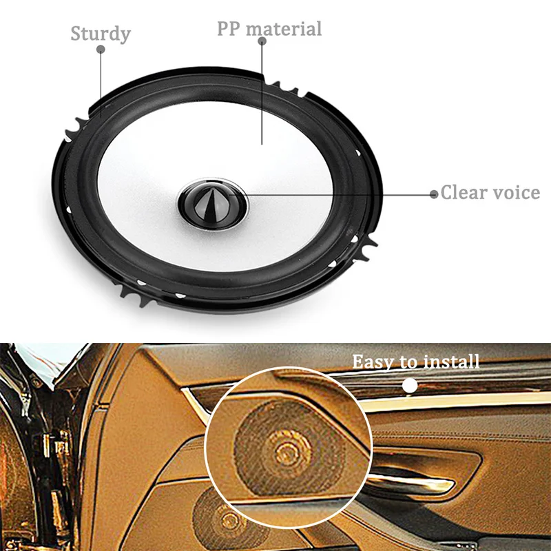 Автомобильный Динамик LaBo 1 пара HiFi аудио полный диапазон частот 6 5 дюйма высокий