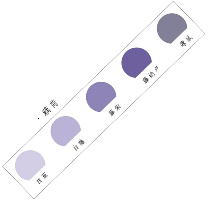 1 упак./лот простой 6 цветов мини-блокнот note row memo pad kawaii Заметки Скрапбукинг планировщик наклейки - Цвет: Purple