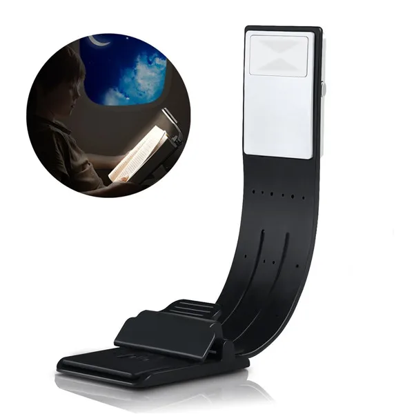 

Portable night light LED Reading Compact Book Light With Detachable Flexible Clip-on LED Lamp USB Rechargeable Lamp