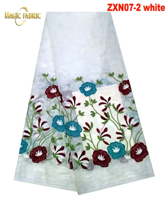 Free shipping by DHL!2017 High Quality African net Lace Fabric white