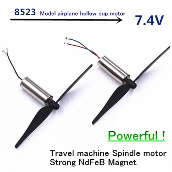 

Powerful! Main motor DIY travel machine,Ndfeb strong magnetic torque 8523 motor 7.4V 41600rpm Rc model airplane hollow cup motor