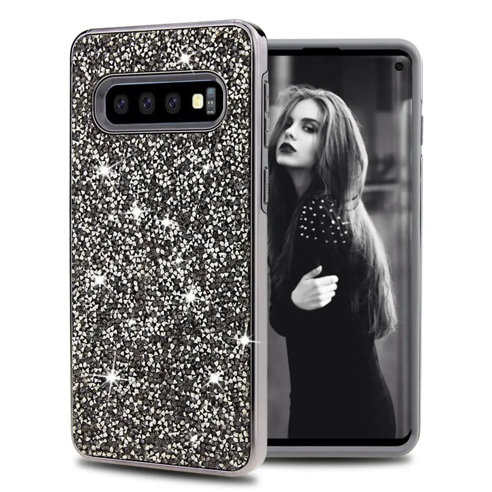 

Luxury Glitter Case For Samsung Galaxy S10 Plus S10 Lite Case Silicone Laser Plating Cover For Samsung S9 S8 Plus Note 9 8 Funda