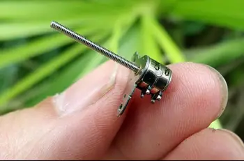 

6MM 2 phase 4 wire Stepper Motor with long rod for camera lens R50
