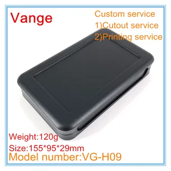 

5pcs/lot injected extrusion enclosure ABS plastic material project box diy 155*95*29mm with footpad for remote control product
