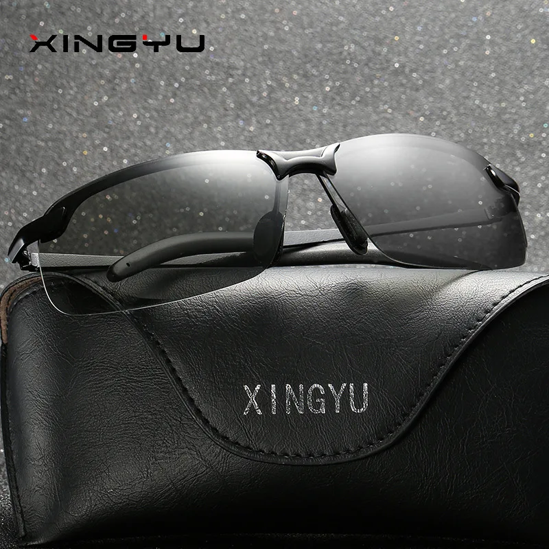 XINGYU модные Цвет изменение Для мужчин солнцезащитные очки Хамелеон мужской