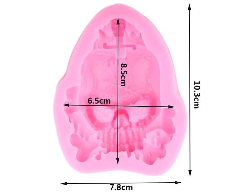 3D Череп Змея силиконовые формы смолы глины Мыло Свеча Плесень Хэллоуин помадка украшения торта инструмент конфеты форма для шоколадной мастики