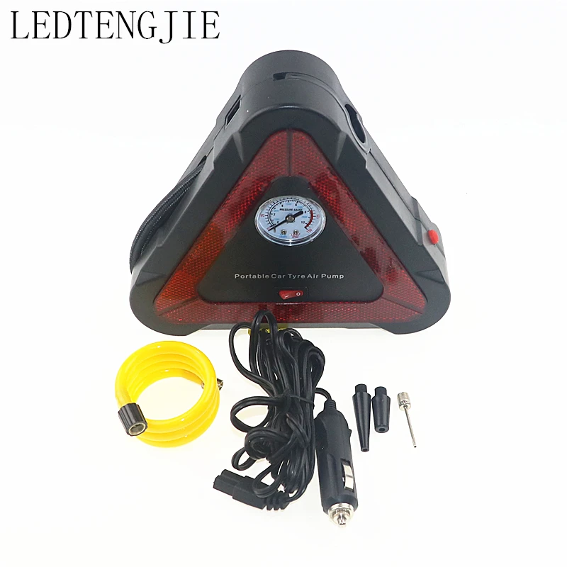 

LEDTENGJIE Car Air Compressor Portable Inflatable Pump LED 12V Automobile Tire Inflator Mini Electric Auto Compressors Tool