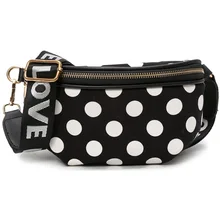 Женская модная поясная сумка простая волнистая точка PU поясная сумка Bananka Водонепроницаемая Противоугонная Женская прогулочная сумка для покупок поясная сумка