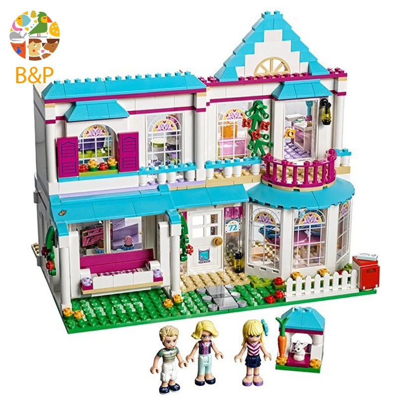 

41314 Leoging 622pcs Girl Friends Series The Princess Stephanie's House Building Block Brick Toys For Children Gift 01014