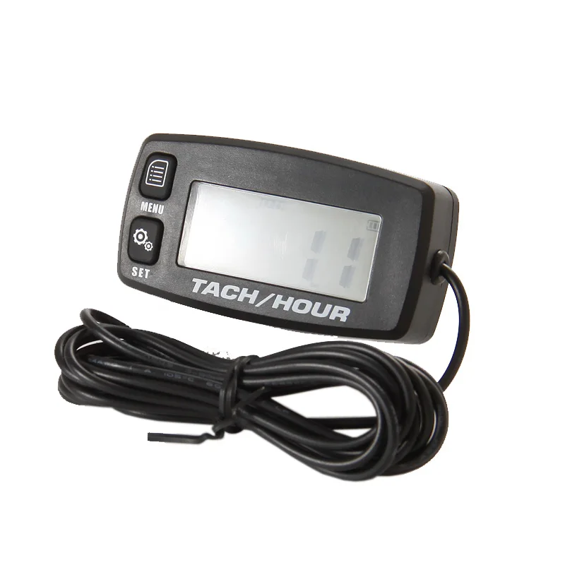 Digital Resettable backlight hour meter Tachometer for farm mechin